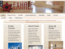 Tablet Screenshot of exhale.ie
